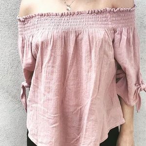 Off the shoulder maybe too